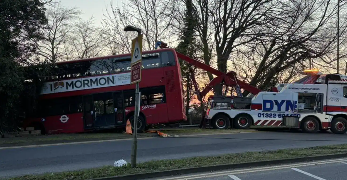 Biggin Hill Bus Crash: Two People Taken to Hospital After Collision on Main Road