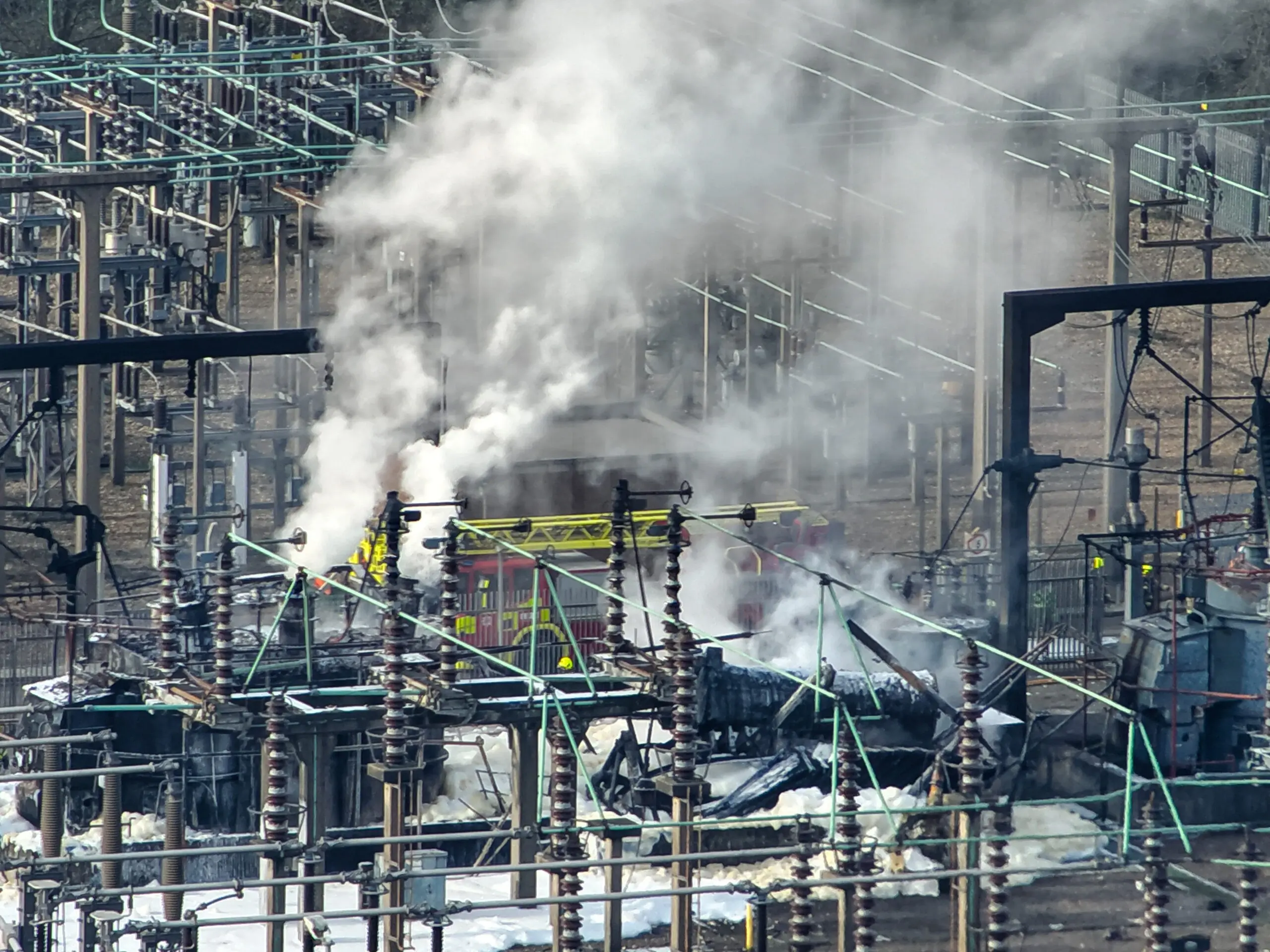 SO15 Counter Terrorism Command Working with Fire Investigators After Major Power Station Explosion Near Heathrow