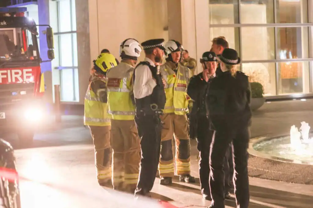 Fire at Pan Peninsula Tower in London on the  6th Floor