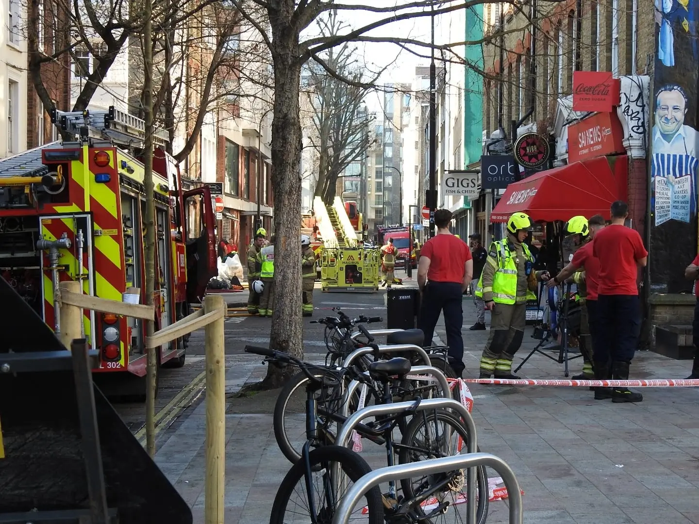 Fire in Fitzrovia Sends Smoke Across Central London