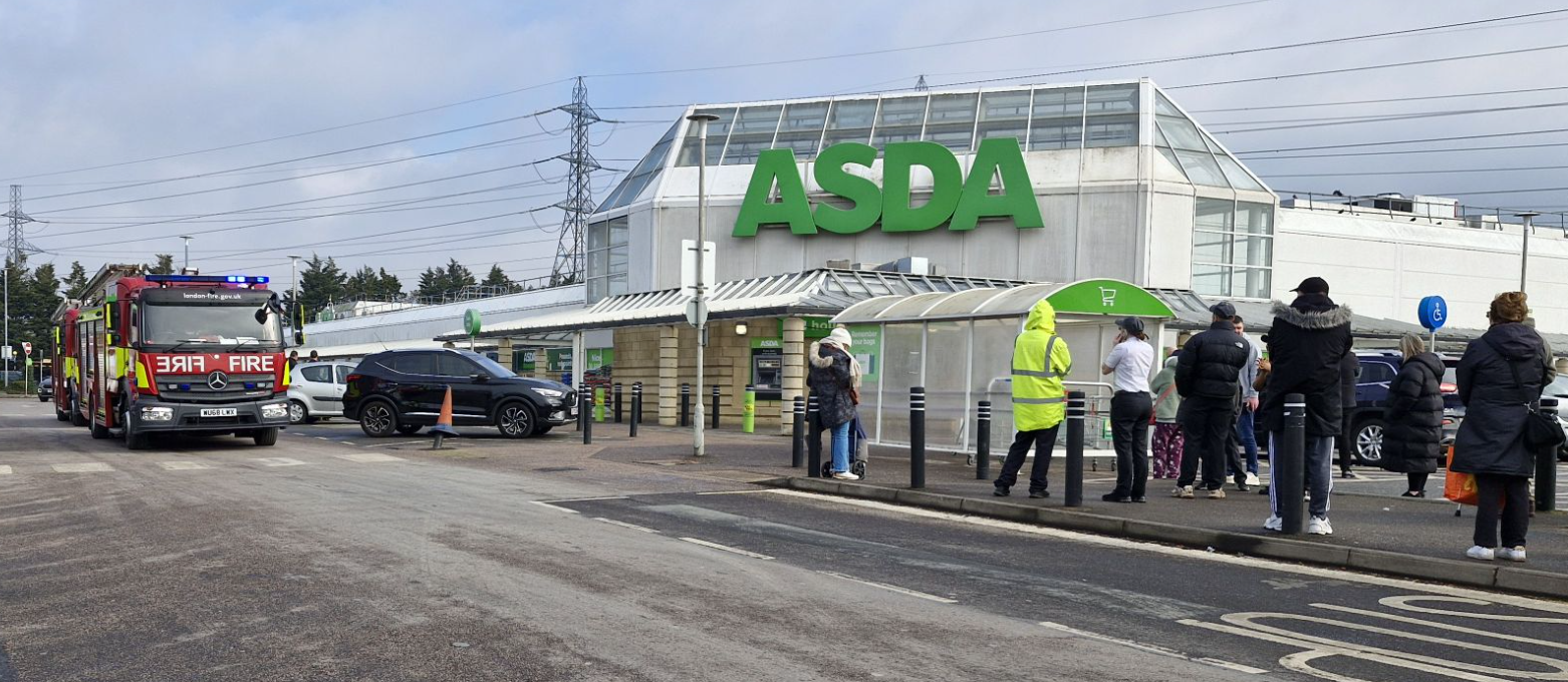 Emergency Evacuation at ASDA Store in Beddington Following Fire Alert