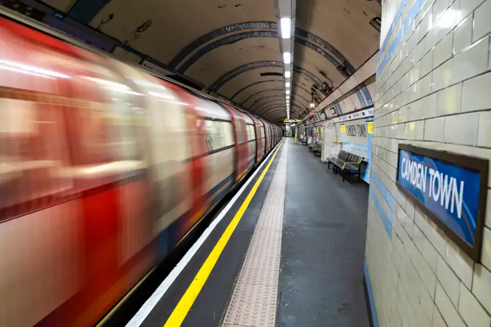 Emergency Services Respond to Person Under Train at Camden Town Underground Station