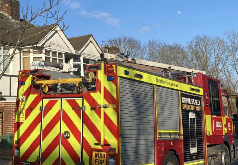 Firefighters Tackle Blaze at Terraced House in Pinner