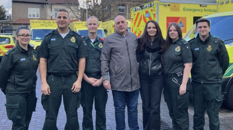 Londoner Shocked 26 Times Reunites with Paramedics Who Saved His Life