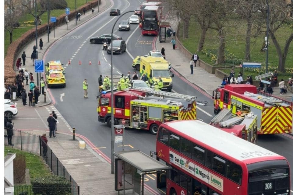 Major Emergency Response After Car Crash in Bromley Leaves One Trapped