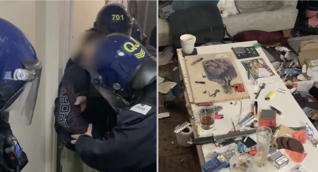 Massive Knife Found in Police Raid on ‘Drug Den’ in Royal Wootton Bassett