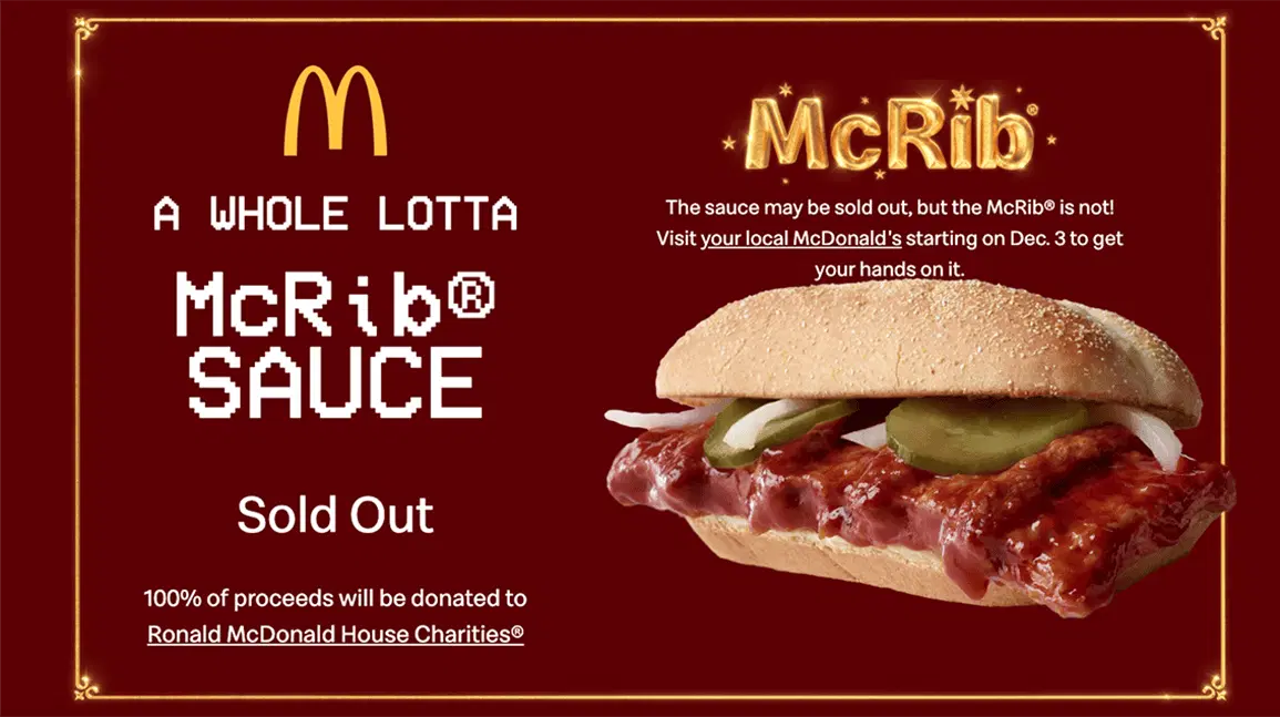 McDonald’s McRib Spotted in UK Supermarket After Being Pulled From Menus