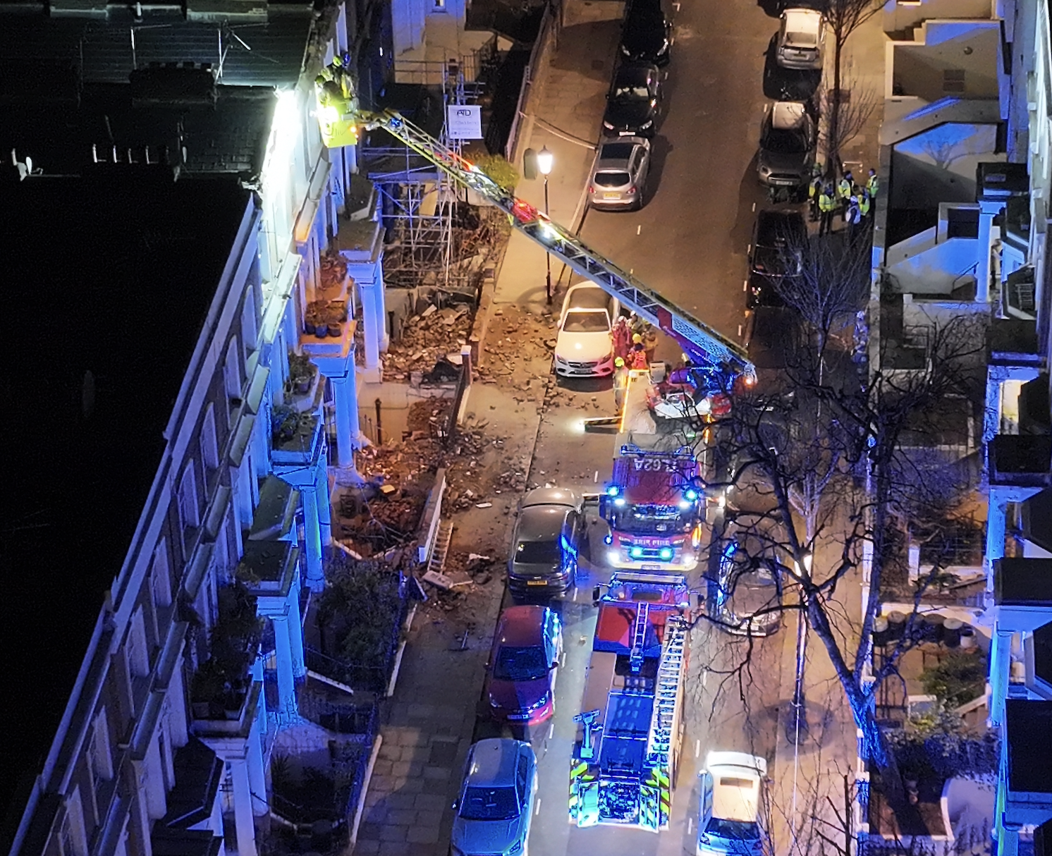 Multiple Properties Evacuated, Residents Rescued After Roof Collapses in Ladbroke Grove’s Art Market Area