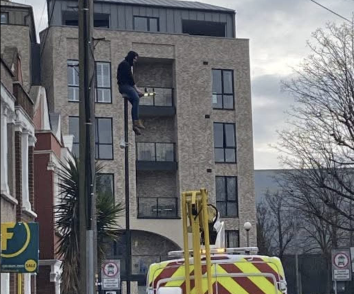 One-Man Protest Underway Against Controversial Merton Council Traffic Measure in Colliers Wood