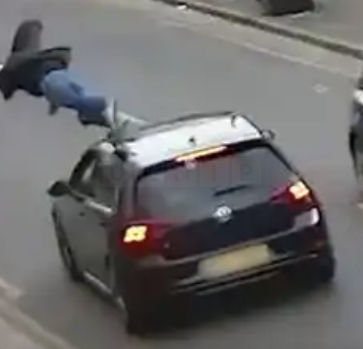 Shocking Moment Man Flung into Air After Being Hit by Car in Forest Gate