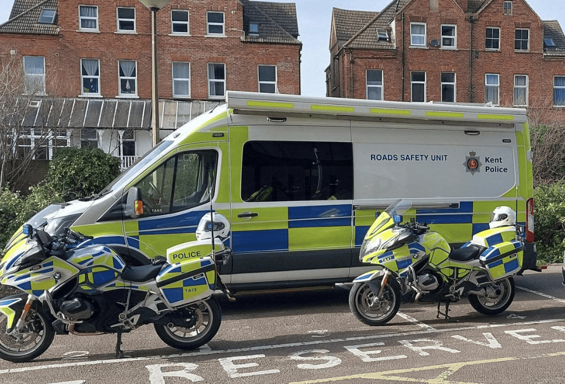 Three Arrested and 26 Traffic Offences Recorded During Folkestone Roads Crackdown