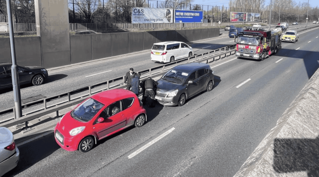 Two-Car Collision on Southend Road, Walthamstow Causes Traffic Disruption