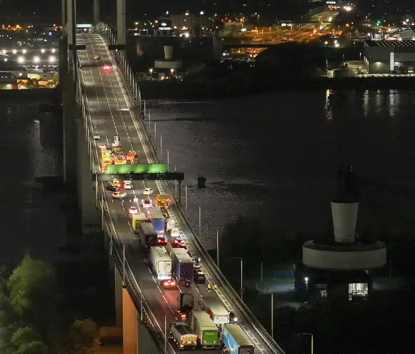 Breaking: Traffic being held on M25 QE2 Bridge Due to Police Incident