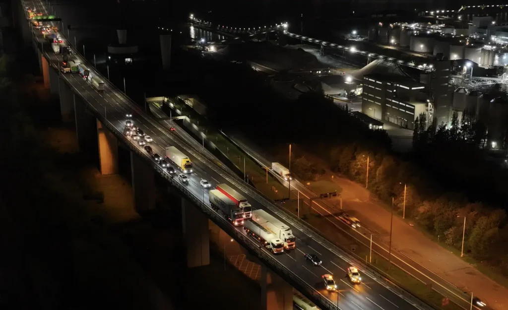 QE2 Bridge Traffic Being Turned Around as Police Incident Continues