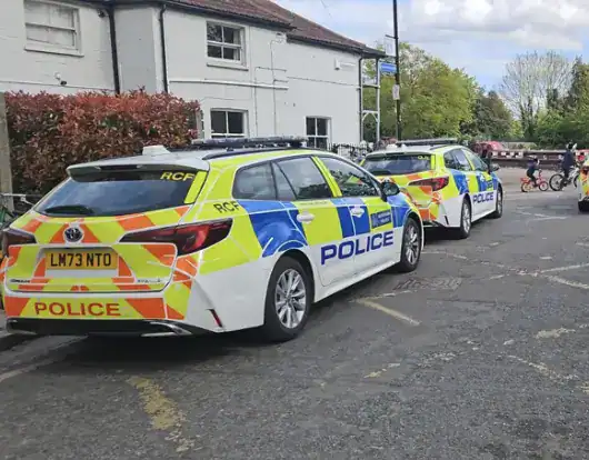 Firefighters Tackle Grass Blaze at Walthamstow Marshes