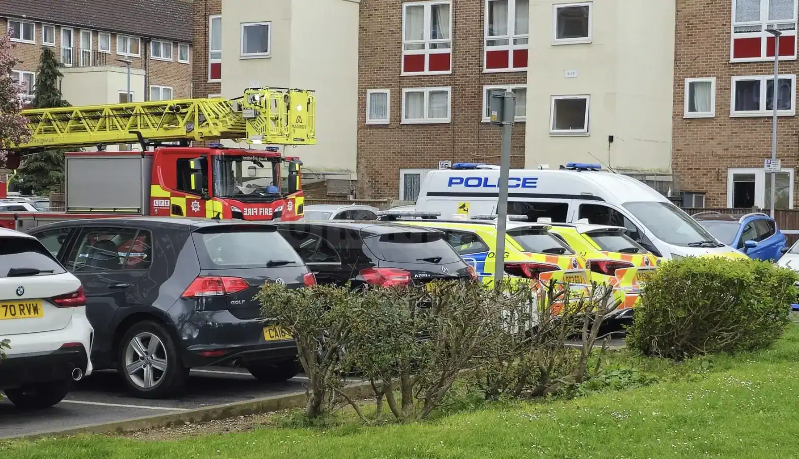 Emergency Services Respond to Mental Health Crisis at Dagenham Tower Block