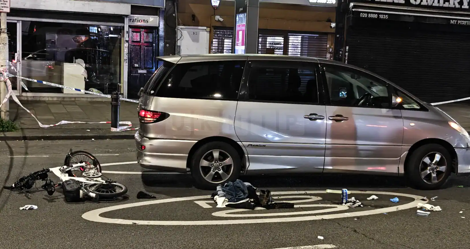 Rider Injured After Skid in Stamford Hill – Road Closures Ongoing
