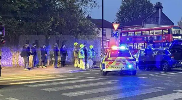 Police Chase Ends in Crash on Carterhatch Lane After Vehicle Found on Fake Plates