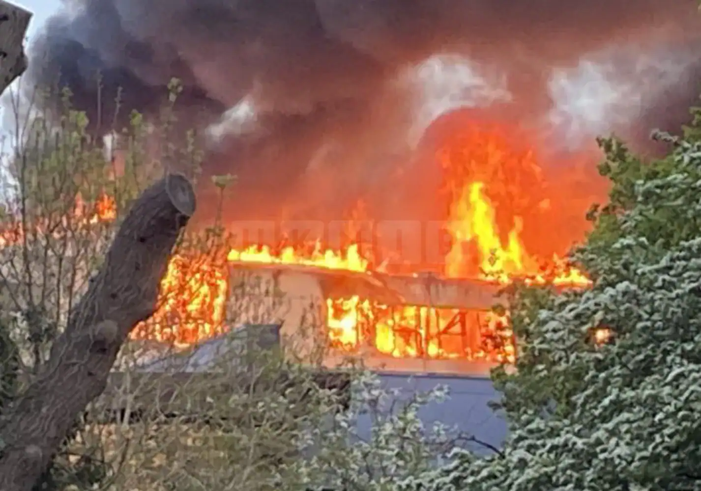 Massive Fire Rips Through Former Henley College in Coventry as UK Records Hottest Day of Year