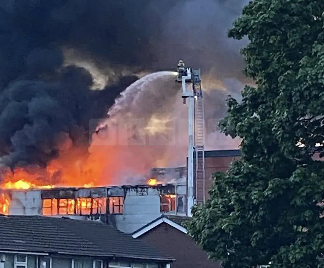 Massive Fire Rips Through Former Henley College In Coventry As Uk Records Hottest Day Of Year Massive Fire Rips Through Former Henley College in Coventry as UK Records Hottest Day of Year