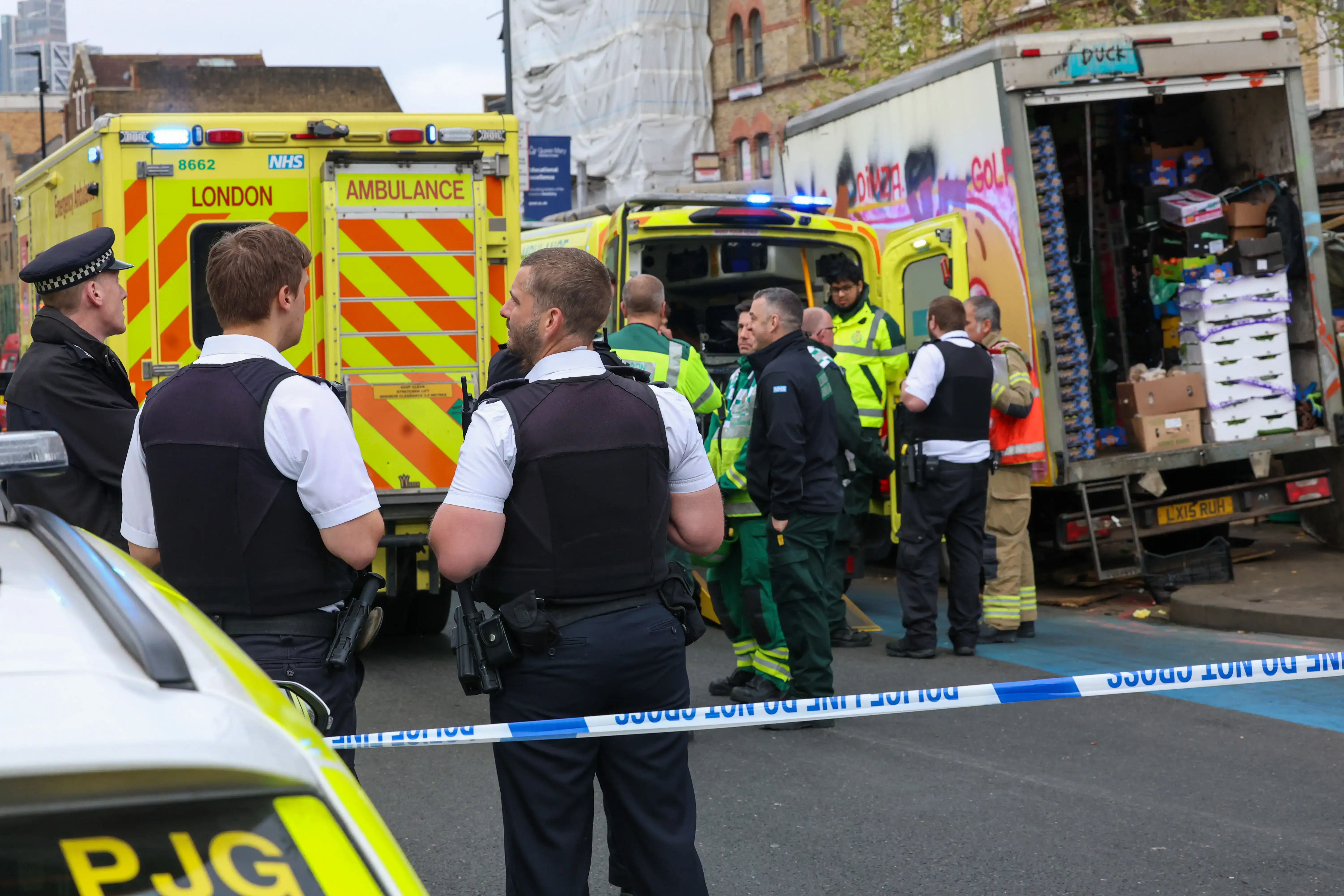 Emergency Services Respond to Major Fire on Whitechapel Road, East London