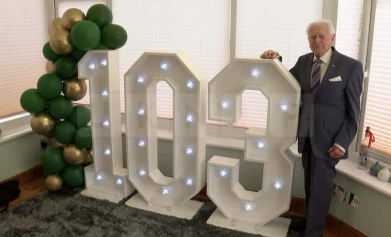 Burma Veteran James Fenton Celebrates 103rd Birthday on the Isle of Man