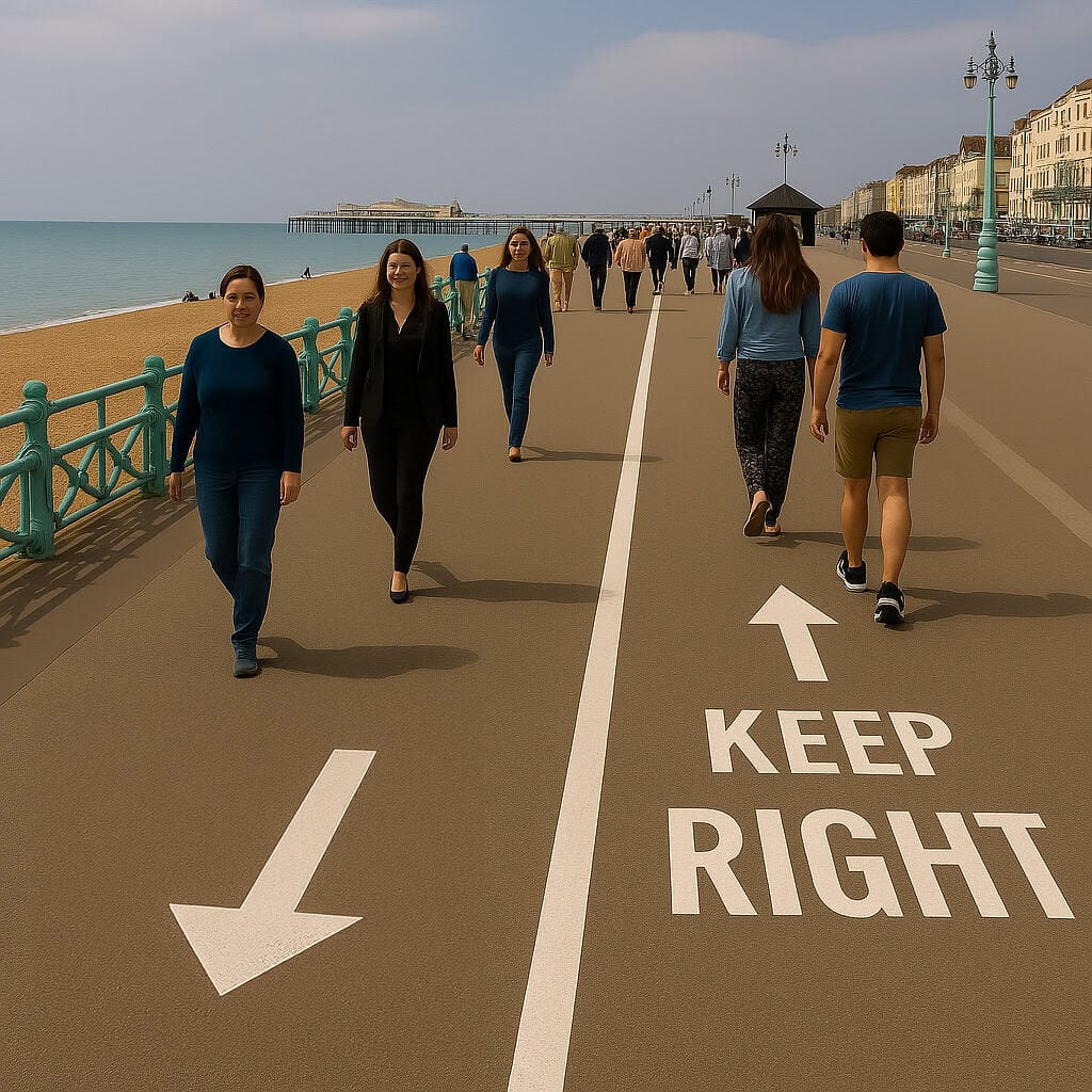 Council to Paint Pedestrian Lanes on Brighton Seafront