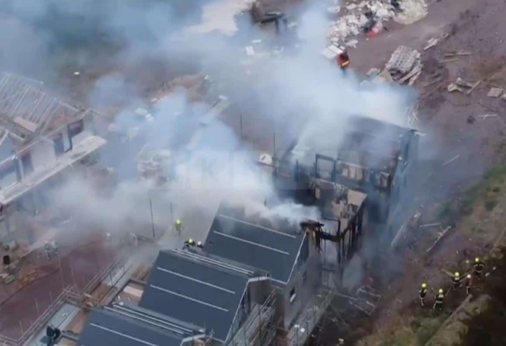 Devastating Fire Destroys Three Homes at Plymouth Building Site