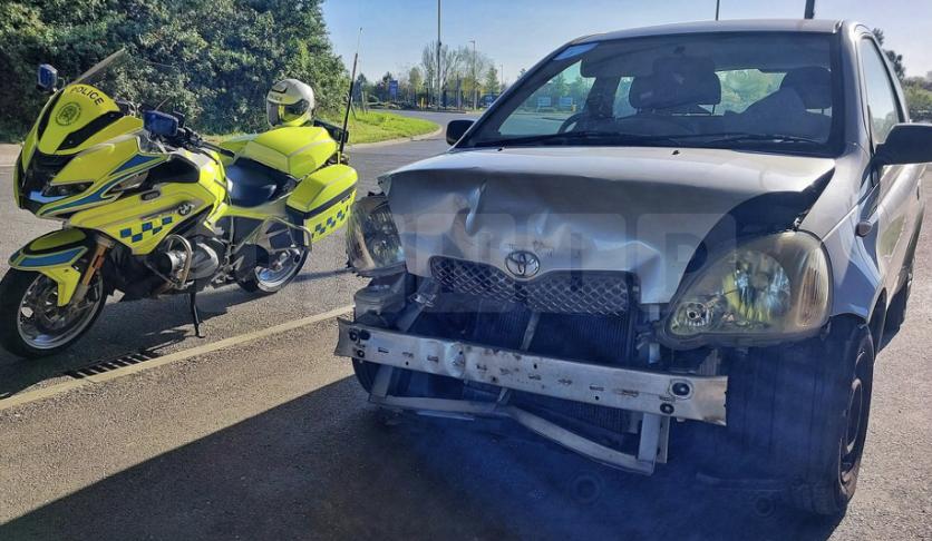 Driver Fined After Scrap-Bound Toyota Poses Serious Risk on M275