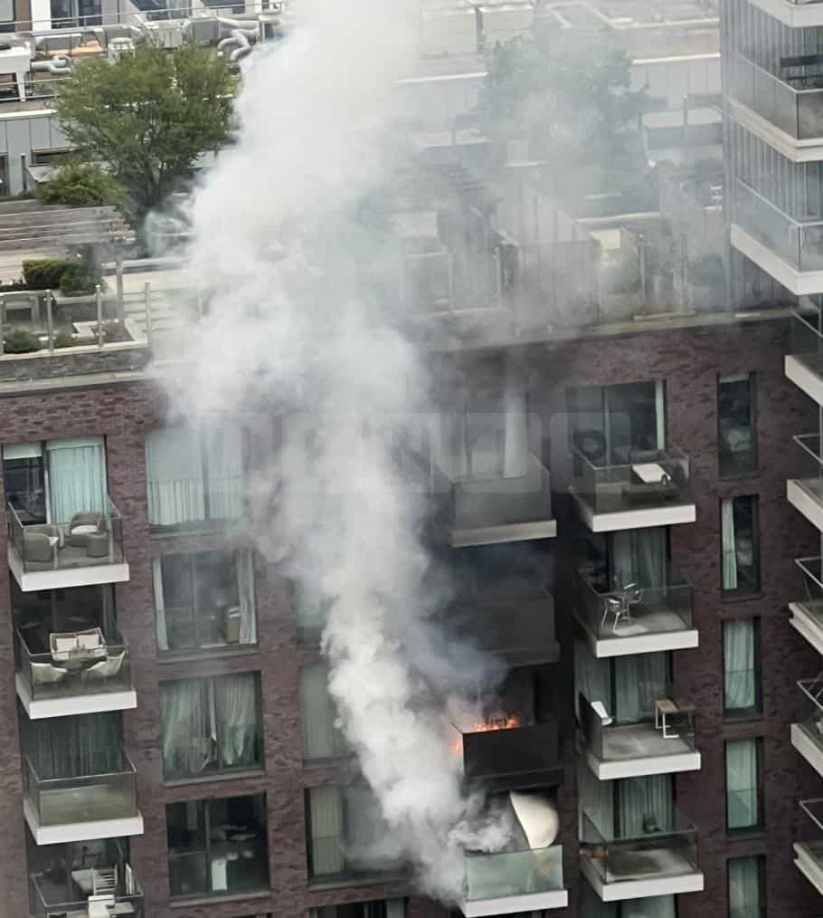 Fire Rips Through Aldgate Flats as 11 People Evacuated by 100 Firefighters