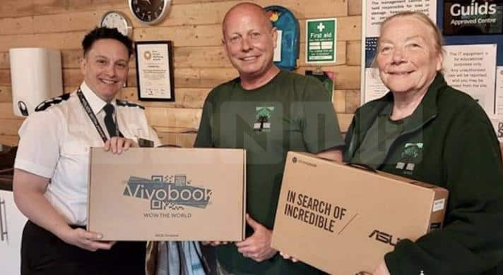 Kent Police Property Fund Helps Empower Dover’s Youth with New Tech Donation