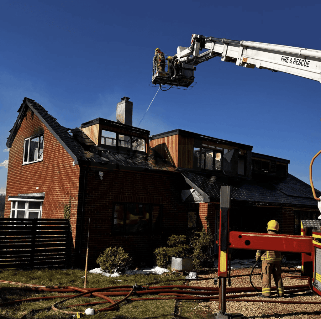 Major Fire Breaks Out at Property on Rake Road – No Injuries Reported