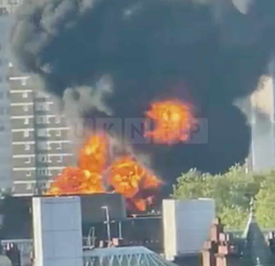 Major Incident Declared as Power Station Fire Sends Black Smoke Across Central London
