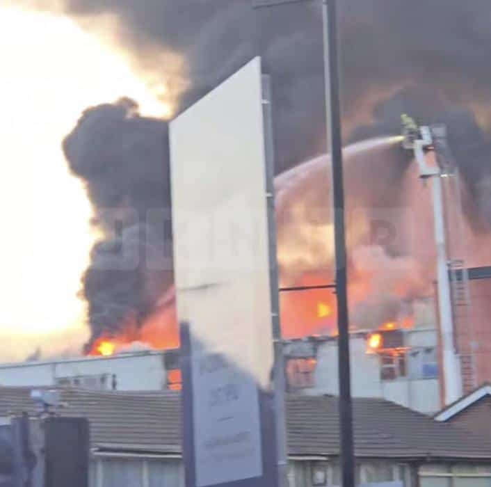 Massive Fire Rips Through Former Henley College in Coventry as UK Records Hottest Day of Year