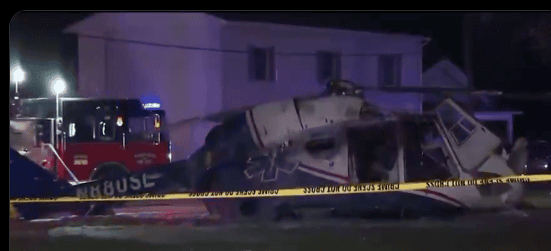 Medical Helicopter Crashes in Hartford, Illinois, Injuring Three