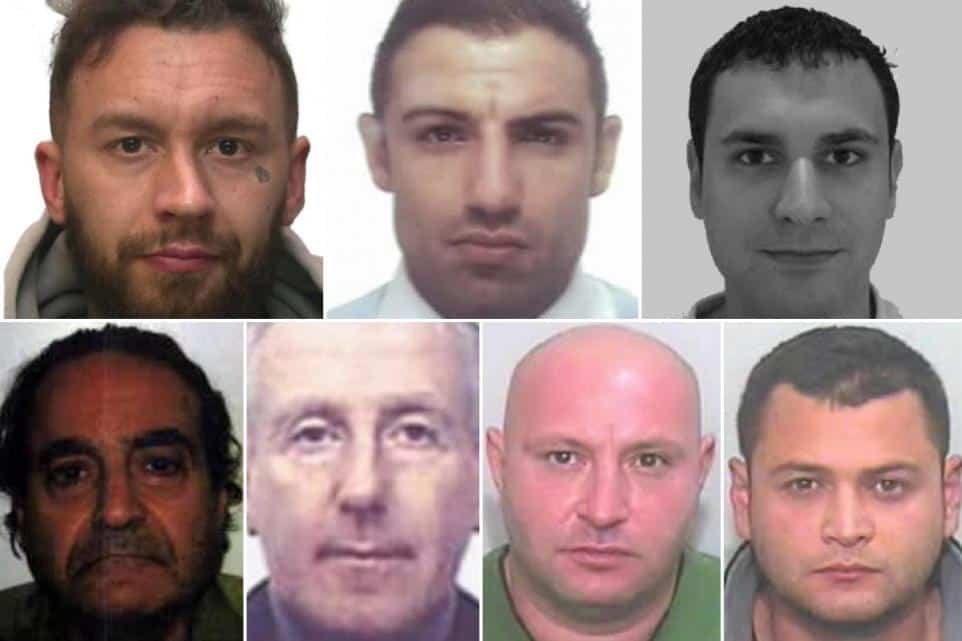 NCA Names Seven Most Wanted Men Believed to Be Hiding in London