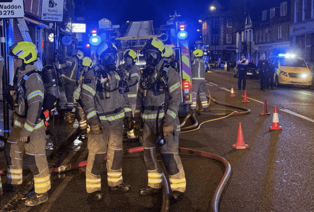 Perfect Chicken Blaze: Four-Pump Fire Breaks Out in Croydon During Early Hours