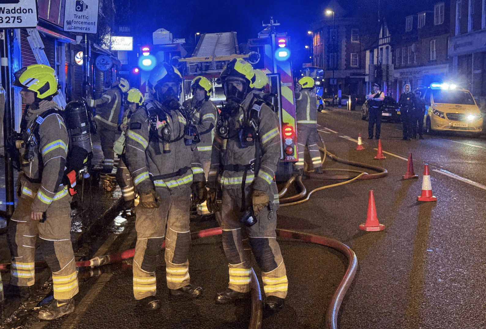Perfect Chicken Blaze: Four-Pump Fire Breaks Out in Croydon During Early Hours
