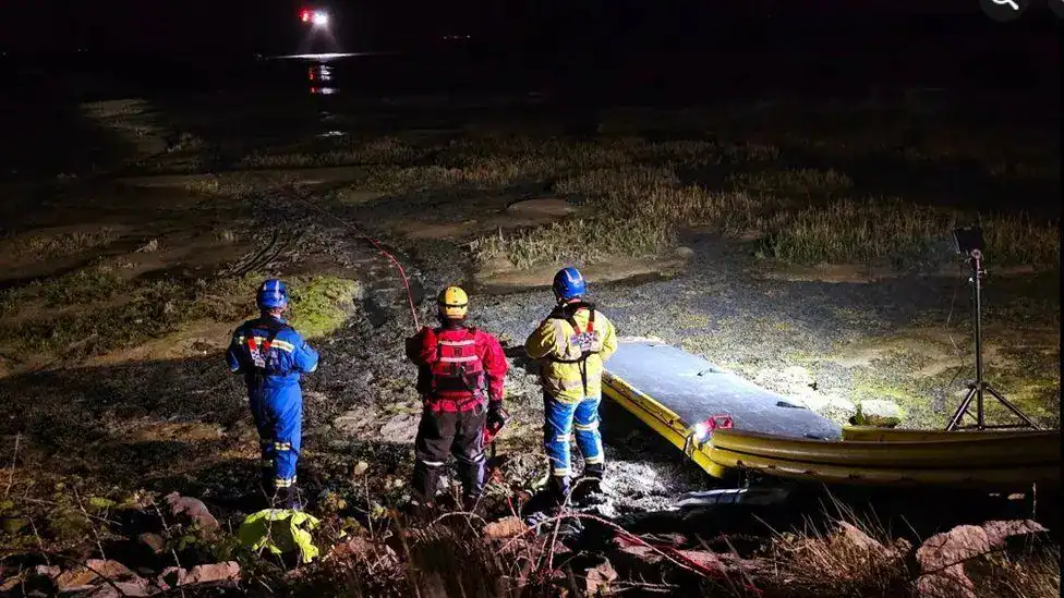 Three Rescued by Helicopter After Becoming Trapped in Mud on Hayling Island