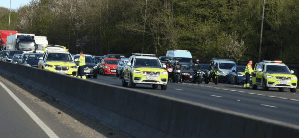 Traffic Halted on M25 at Junction 2 Following Two-Car Collision