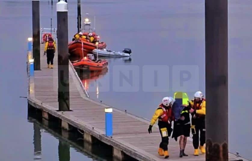 Two People Rescued from Water at Chichester Marina
