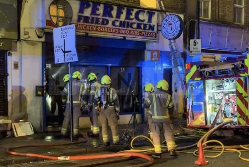 Woman and Child Rescued from Fire at South End Chicken Shop
