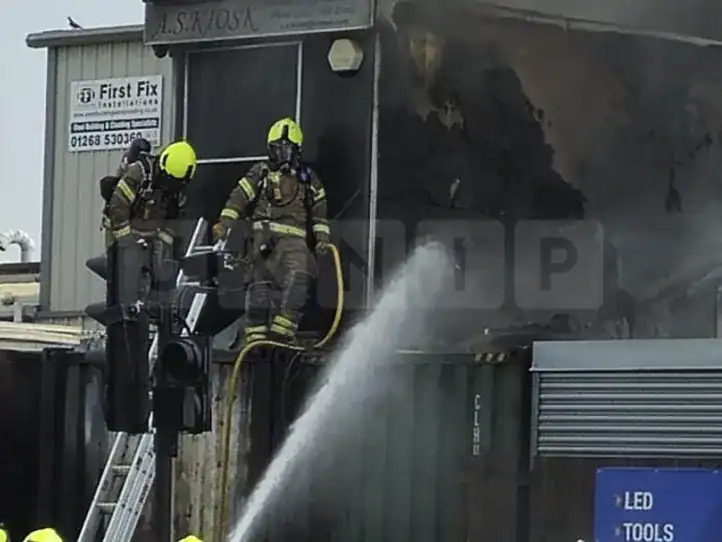 Four-Pump Fire Breaks Out in Steel Container at Barking Industrial Site