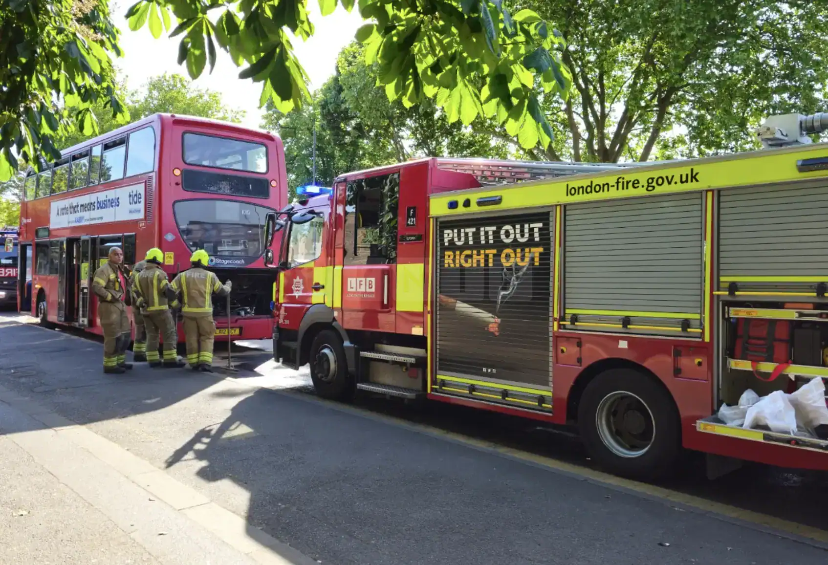 Swift Emergency Response Stops Bus Fire Outside Barking Church
