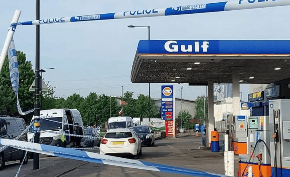 Armed Cops Storm Birmingham Petrol Station: Seven Arrested and Arsenal of Weapons Seized