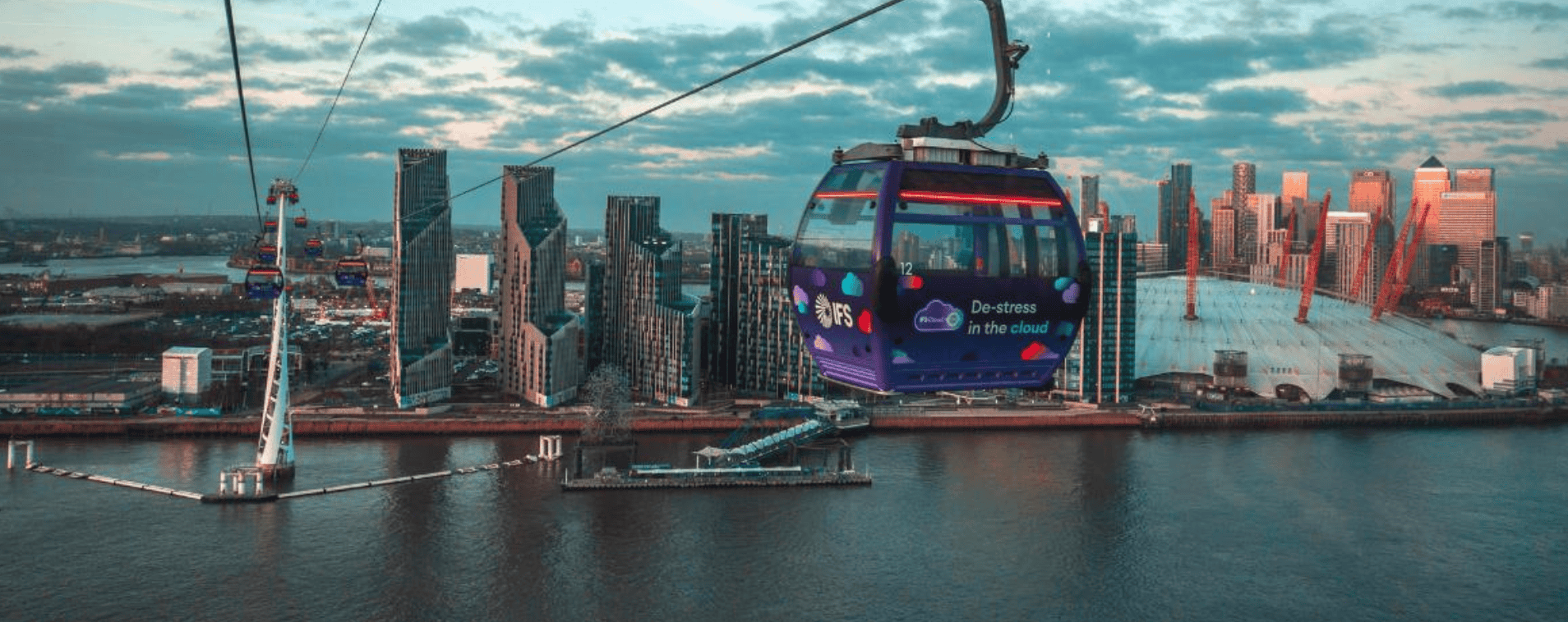 IFS Cloud Cable Car Suspended Over Lightning Risk as Storms Hit London