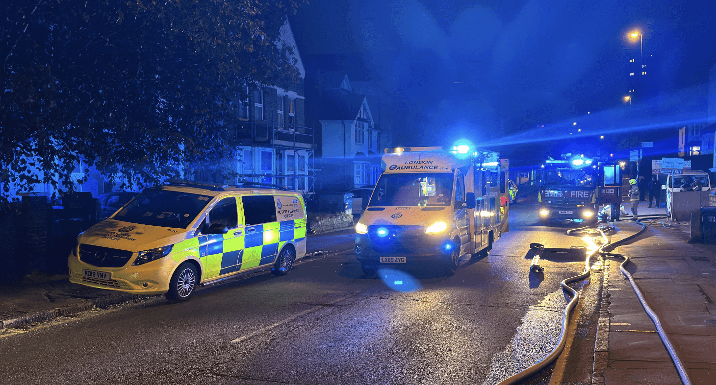 Late-Night Flat Fire in Croydon: One Person Treated for Smoke Inhalation