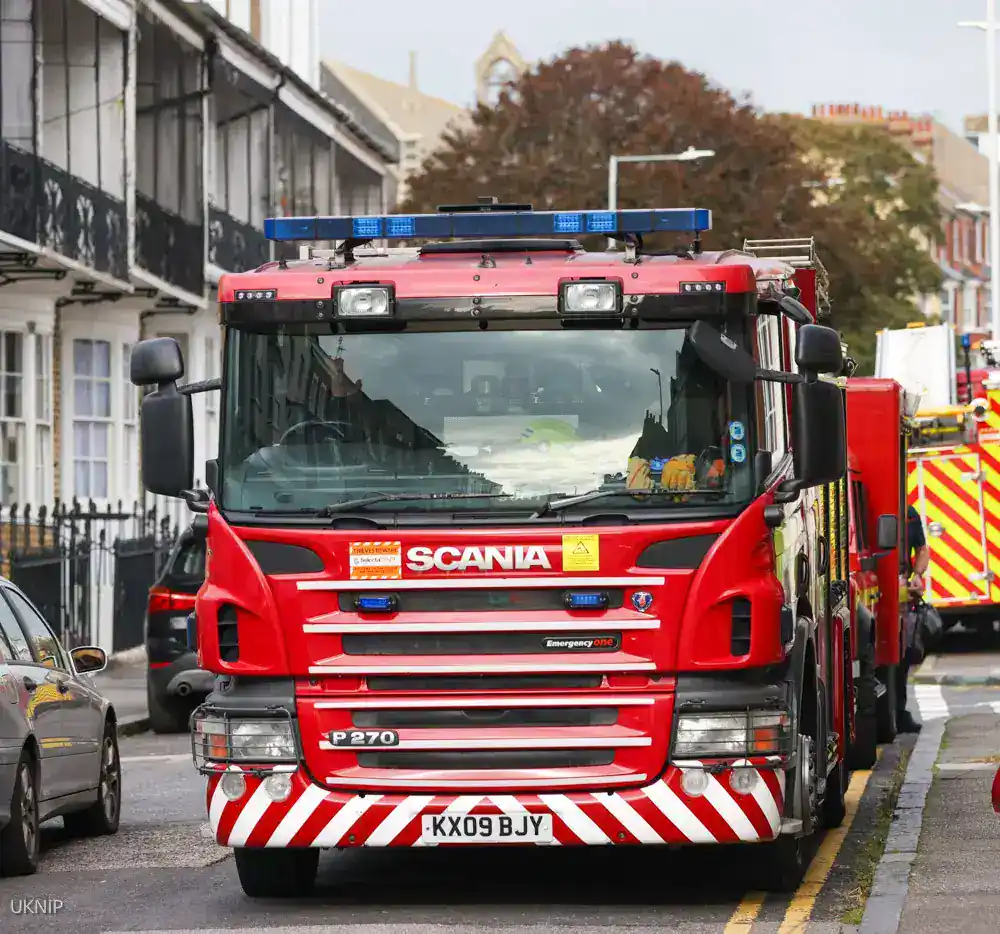 Out of Control Bonfire in Ramsgate Triggers Fire Crew Response