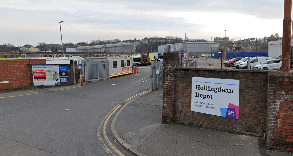 Sussex Police Investigating Arson, Harassment and Weapon Offences at Brighton Council Depot