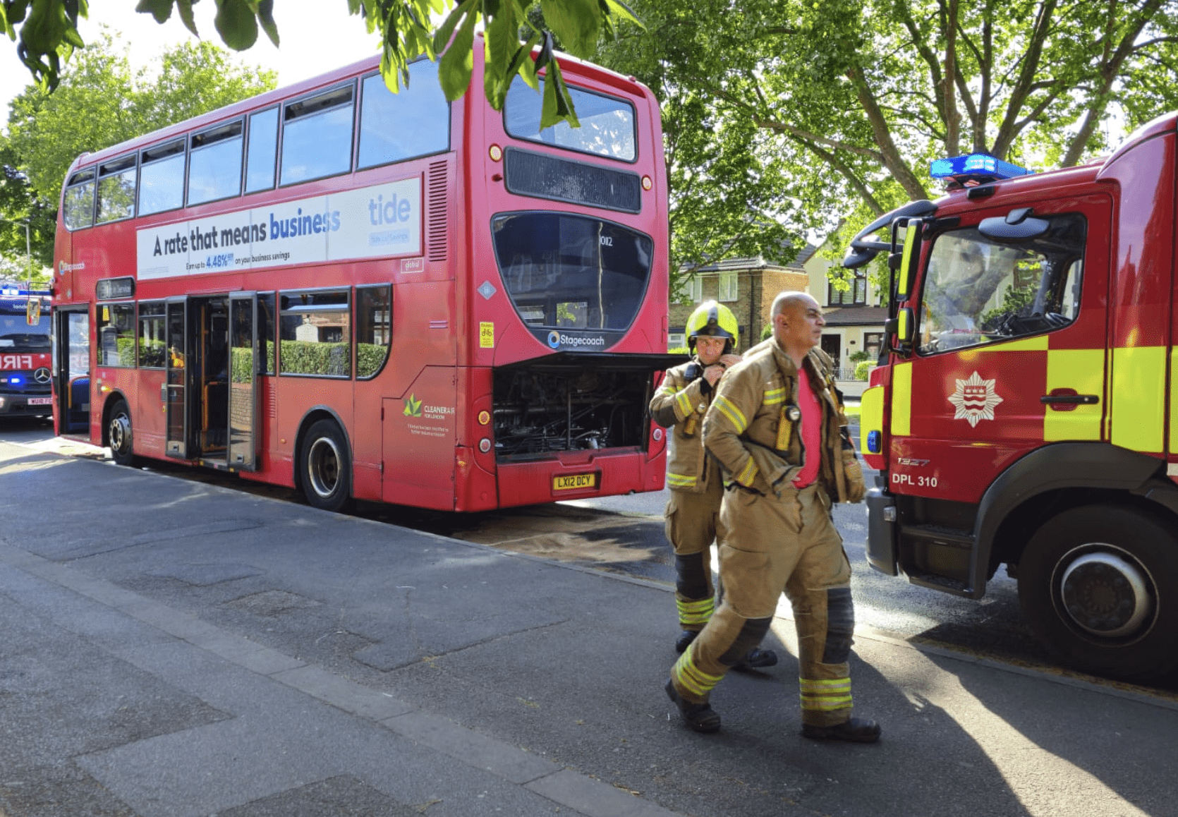 Swift Emergency Response Stops Bus Fire Outside Barking Church